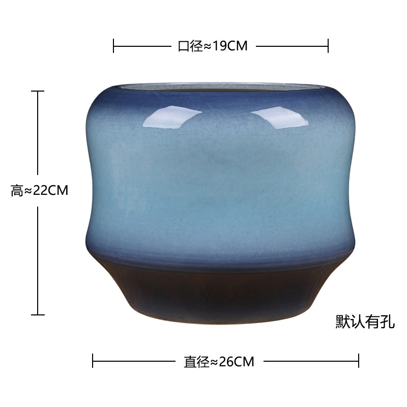 景德镇陶瓷花瓶花卉色釉水培插花装饰摆件客厅玄关颜绿植盆栽瓷盆