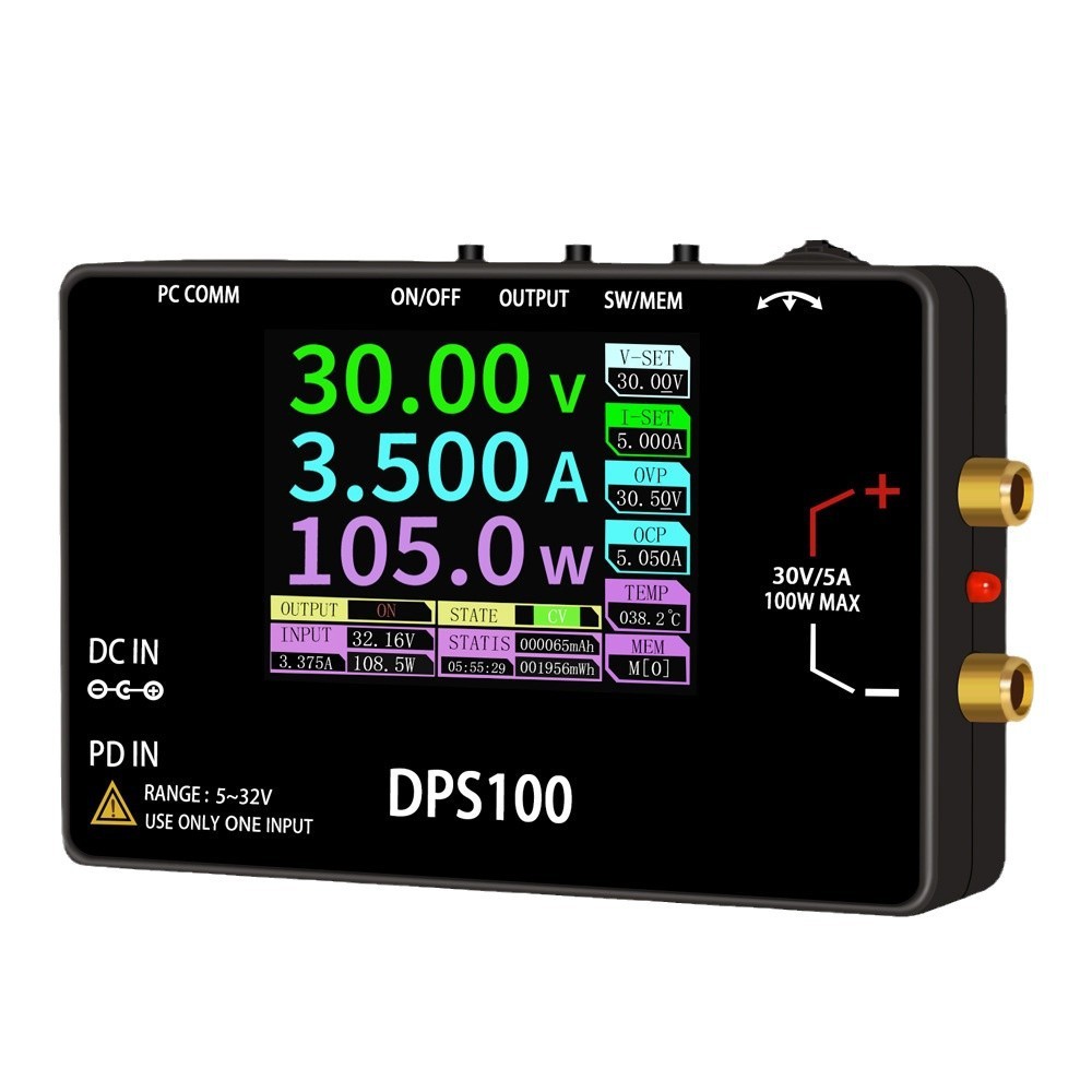 dps100大功率100w便携式30v 5a电源数控直流可编程可调稳压电源