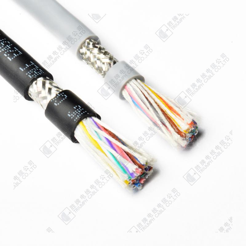 东莞胜牌多芯电缆ul2464拖链线22awg-10芯高速对折拖链电缆柔软