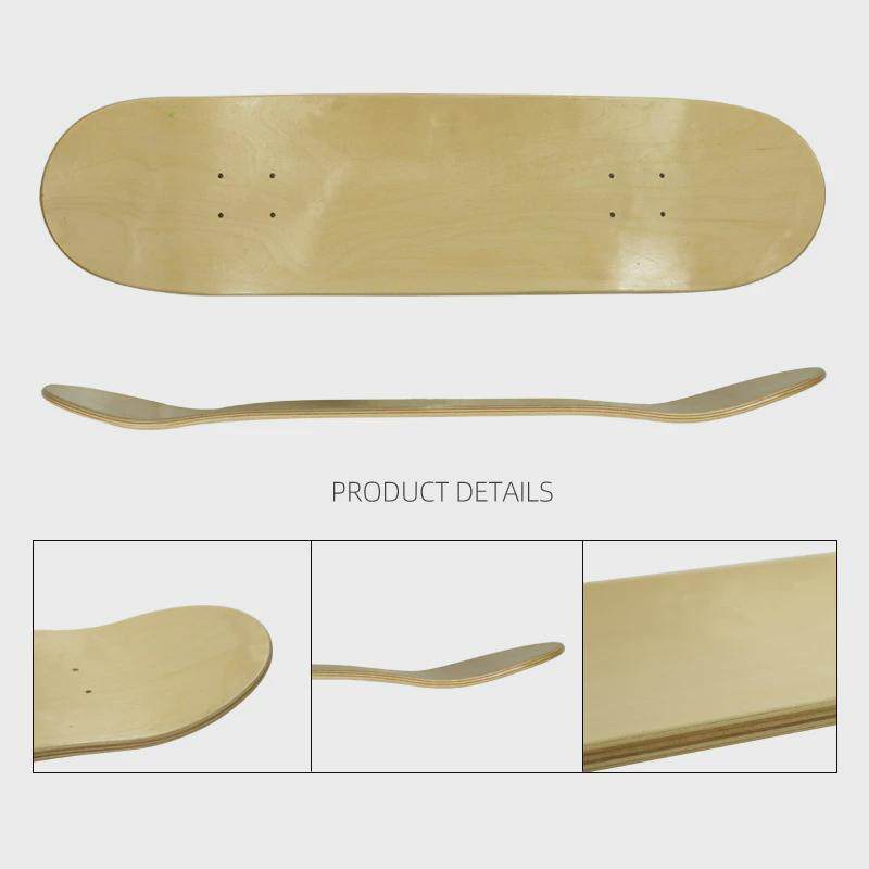 热销源头板面现货80*20cm运动四轮手提滑板双翘板东北枫木滑板厂