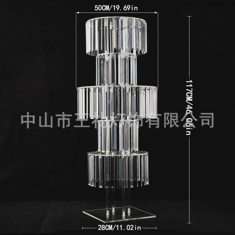 婚庆装饰用品亚克力水晶路引婚礼舞台签到处落地花架摆件
