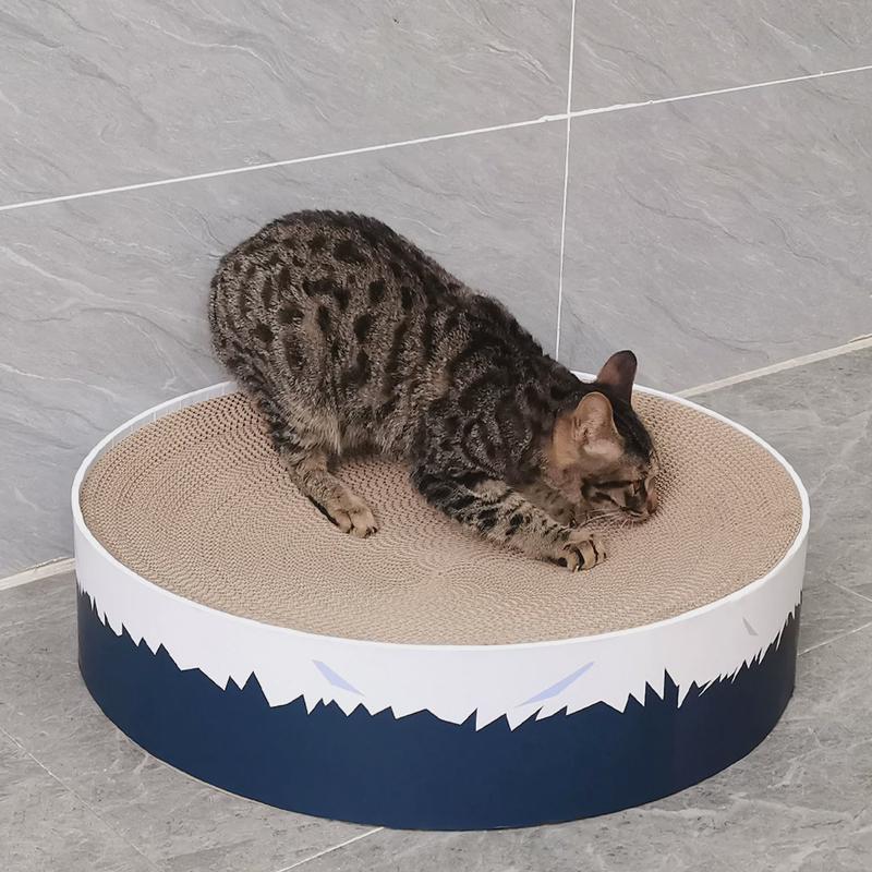 icle白色猫抓板猫窝磨爪板可抓可睡可躺20斤以下肥猫瓦楞纸皮纹50