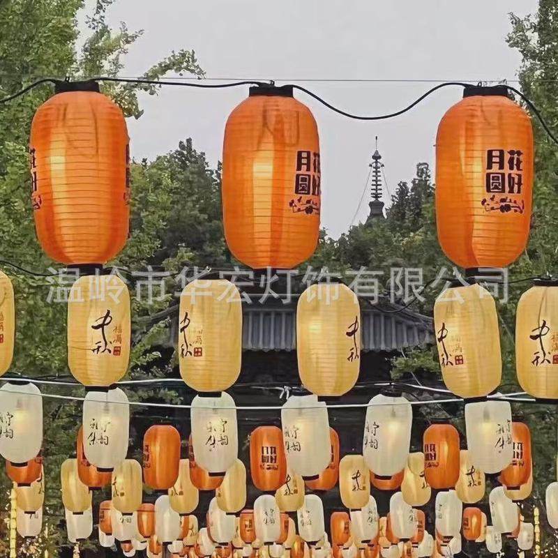 24节气灯笼网红连串灯笼发光装饰灯笼挂饰国风古风灯笼墙户外防水