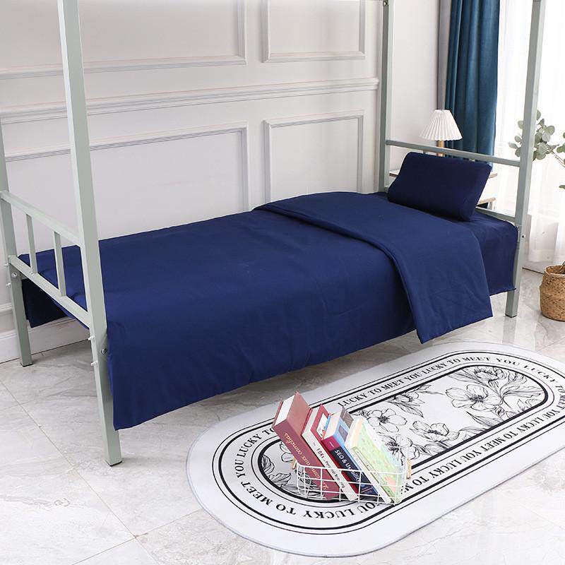 源头厂家批发学校员工被褥套装单人床宿舍绿色色学生宿舍六件套