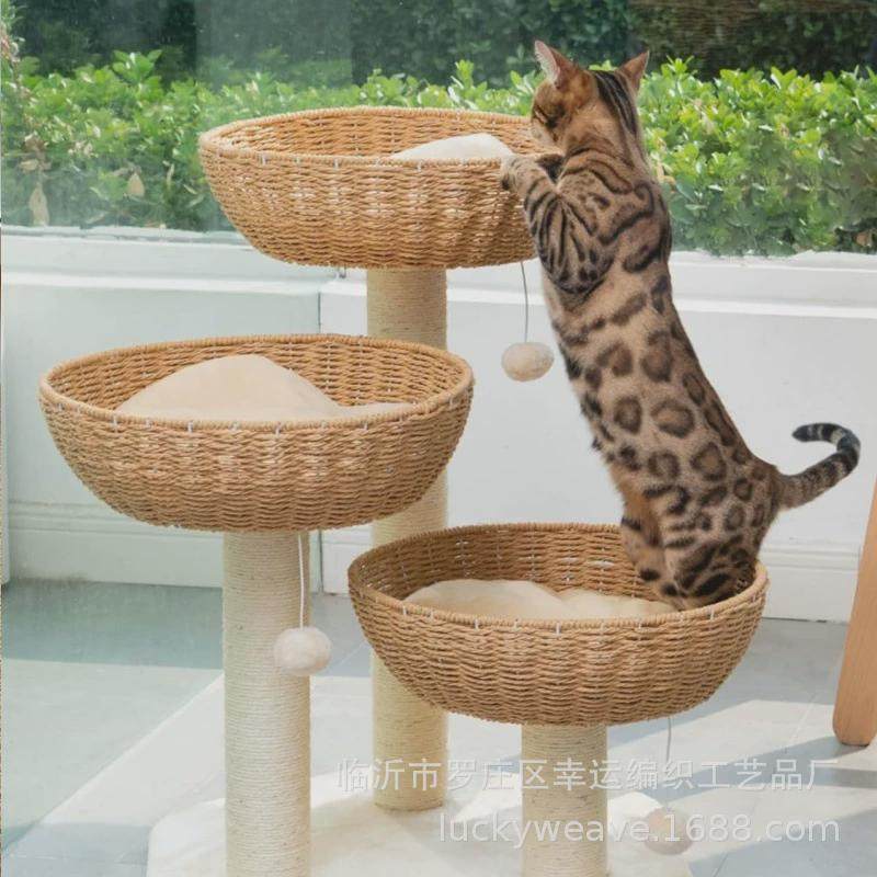 20年工厂供纸绳编织猫爬架猫草编织宠物窝双层宠物窝狗窝水葫芦篮,宠物/宠物食品及用品,猫爬架,淘宝优惠券,粉丝福利购,淘宝优惠卷