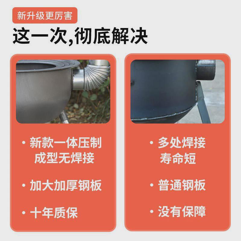 特厚一体炉子加厚柴火炉灶农村家用柴火炉大锅台移动灶台户外地锅