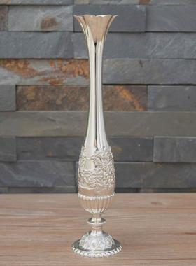 北欧风创意几何高级感复古摆件花瓶艺术客厅插花装饰细口花瓶批发