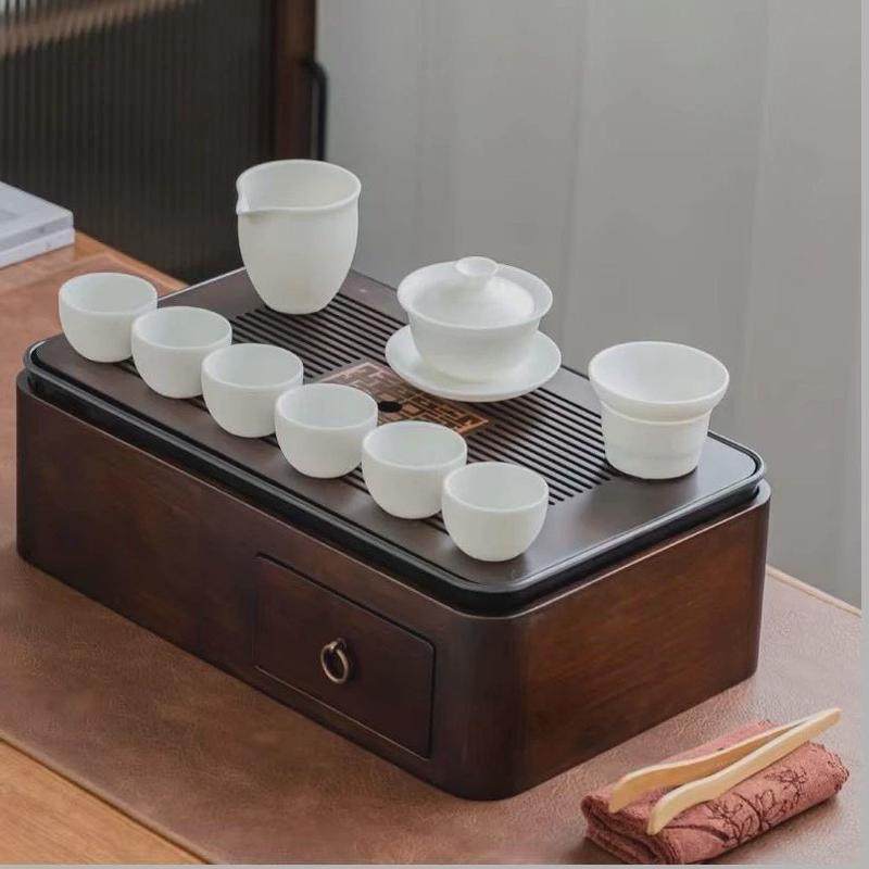 茶台多功能收纳盒大号日式茶盘功夫茶具套装家用简约茶托盘茶海,餐饮具,茶盘,淘宝优惠券,粉丝福利购,淘宝优惠卷