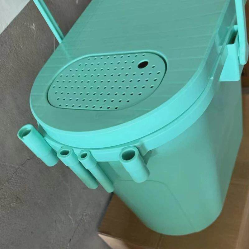 可坐钓鱼桶活鱼桶多功能钓桶硬壳坐箱椭圆形三合一钓箱手提活鱼桶