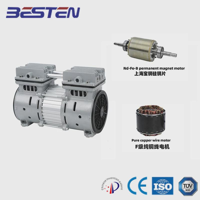 bst750af-bs静音无油空压机厂家小型实验室机头出口欧美耐用220v