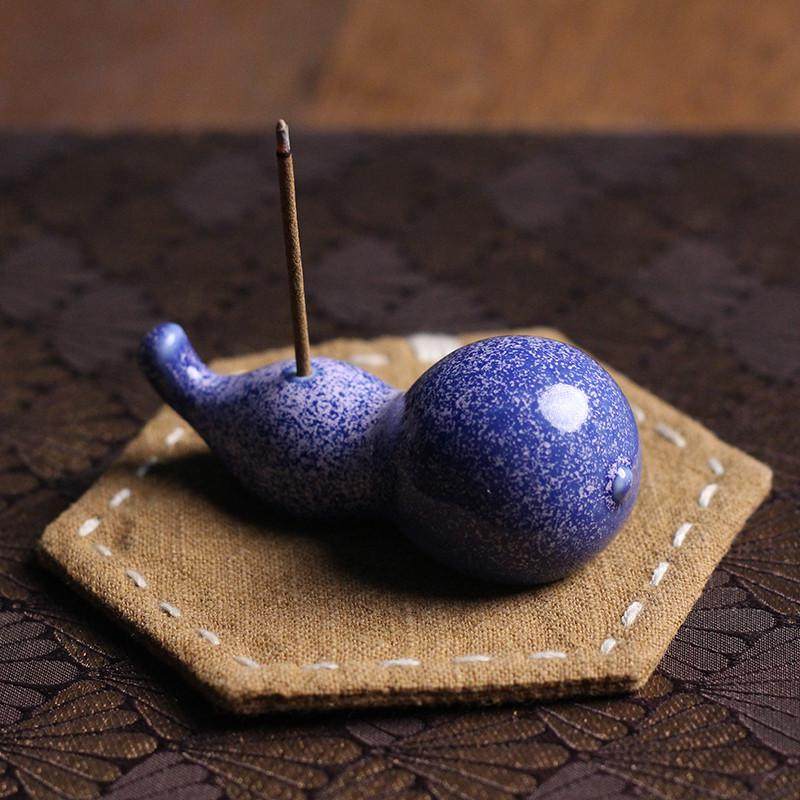 陶瓷葫芦线香香插摆件姹寂用室内中式沉香香座底座,家居饰品,香托/香盘/香座/香插,淘宝优惠券,粉丝福利购,淘宝优惠卷