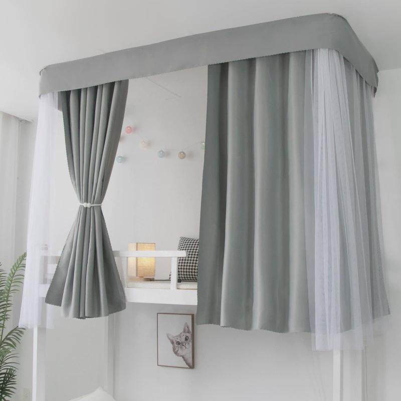 床帘上铺自粘式到顶型双滑轨宿舍寝室强遮光厚天花板粘贴免打孔,床上用品,蚊帐,淘宝优惠券,粉丝福利购,淘宝优惠卷