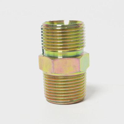 液压接头双外丝外牙直通2高压c3分c4分c6分c对丝液压管件分油管过