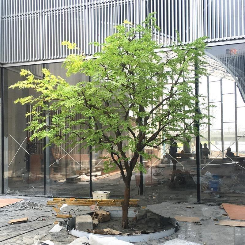 2024仿真摆件枫树禅意盆景植物造景餐厅室内绿化日式景观假树绿