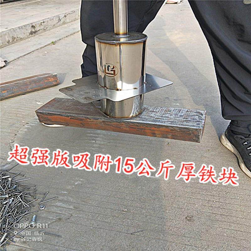 强磁吸铁石磁铁磁石抽拉脚踏式拾铁器手动式正方体除铁吸铁器包邮