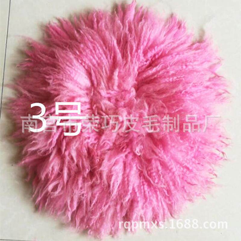 厂家新生儿童摄影毯影楼拍照道具毯子纯羊毛毡毯卷毛毯