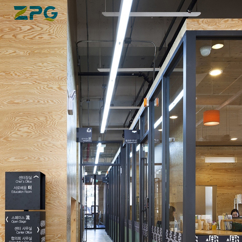 led吊线灯三面发光超市商场无缝拼接线条灯办公室长条灯铝方通灯