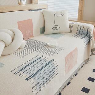 欧式ins风雪尼尔沙发巾四季通用防全包沙发套罩万能猫爪沙发垫子