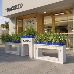 现货花箱盆庭院市政绿化围栏售楼部户外草木种植箱广场商业街花坛