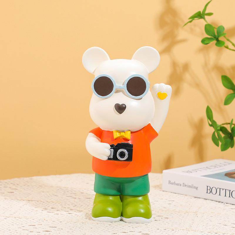 卡通拍照可爱熊摆件客厅家居电视柜酒柜乔迁新居搬新家装饰品套装,家居饰品,装饰摆件,淘宝优惠券,粉丝福利购,淘宝优惠卷