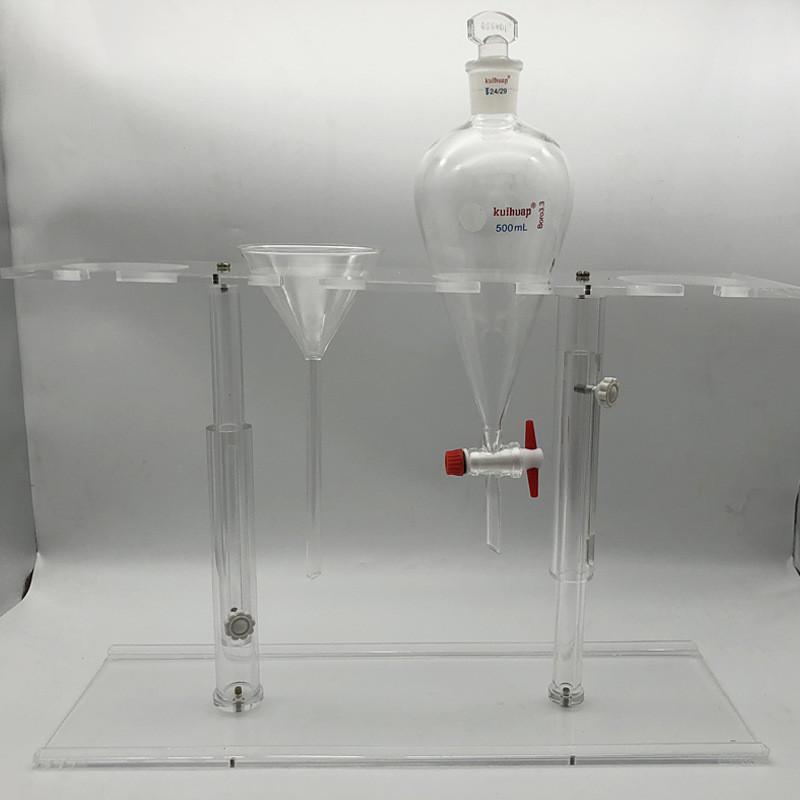 有机玻璃/木质/铁质分液漏斗架125/250/500ml2孔4孔实验用架子