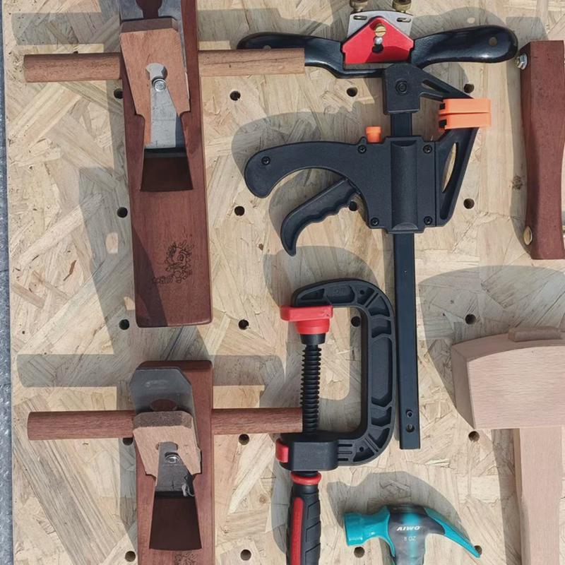 木工坊中学生木工工具材料中小学生刨子套装锯木工工具加工具挂板