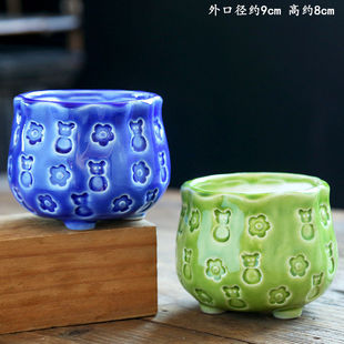 情绪稳定多肉花盆陶瓷花盆多肉盆创意可爱个性简约透气组合花盆