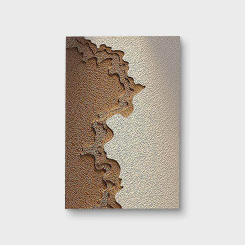 3d轻奢玄关立体现代简约砂岩画手绘木雕客厅装饰画背景墙走廊挂画