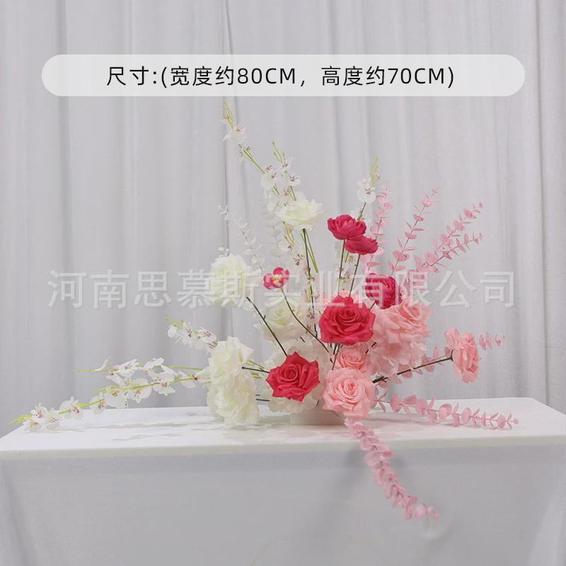 婚庆婚礼派对韩式仿真花挂花花布花地排角置装饰花排商场橱窗摆放