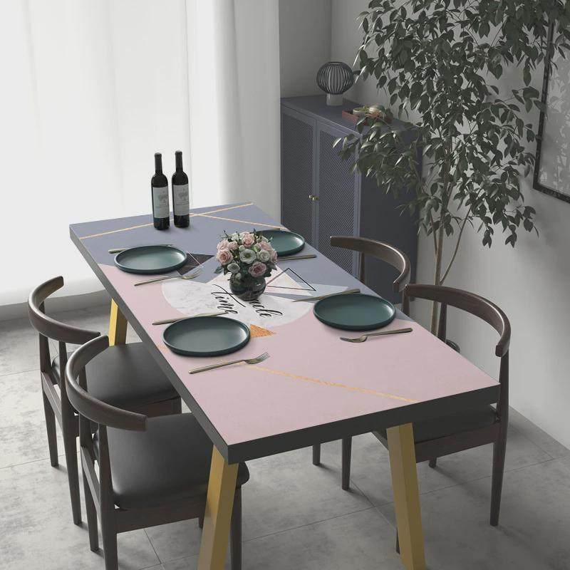 皮革桌布家用防水防油防烫免洗餐桌垫ins轻奢pvc长方形茶几餐桌布,居家布艺,桌布,淘宝优惠券,粉丝福利购,淘宝优惠卷
