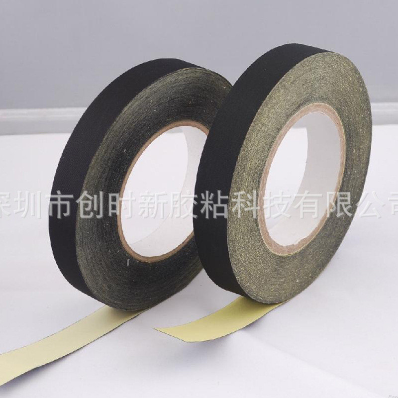 黑色醋酸胶布电器液晶屏绝缘耐高温维修屏线排线汽车线束固定胶带