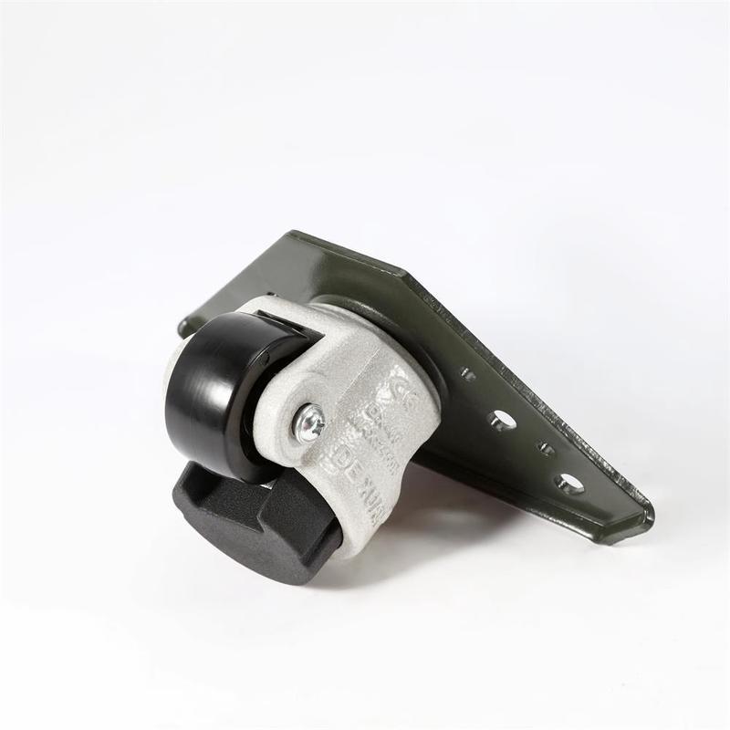 福马轮铝型材专用脚轮DX-80F三角板水平调节脚轮静音平板支撑万