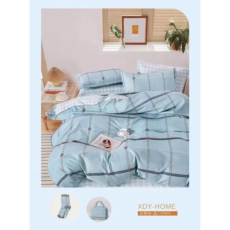 床上用品ins四件套2024新款水洗棉床单被套人学生宿舍三件套被罩