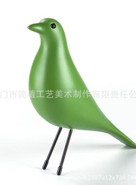 伊姆斯树脂小鸟摆件创意装修样板房橱窗陈列北欧风格欧式家居饰品