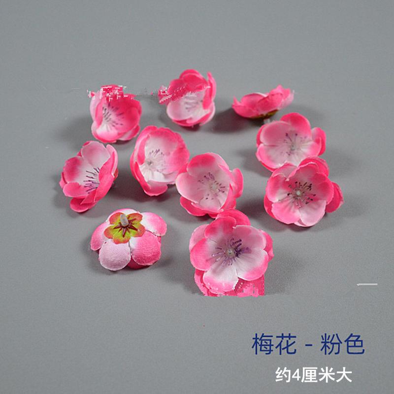 仿真梅花朵创意盘饰摆花配件塑料胶花装饰意境摆盘配件点缀糖艺花