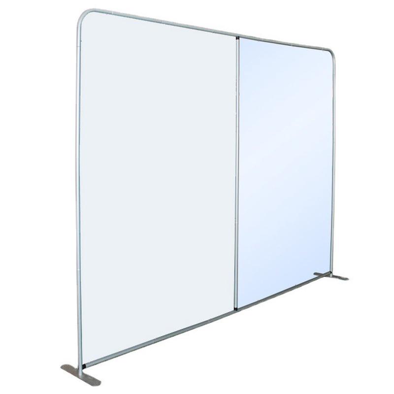 快幕秀架子直销广告活动展布会议签到墙背景板拉网展示架广告牌