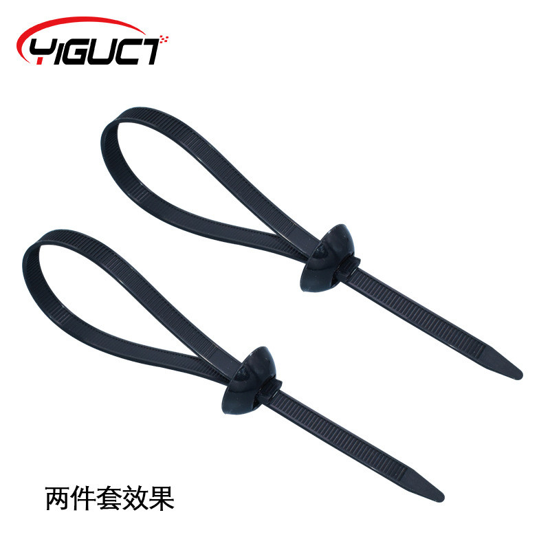 线带基板扎带尼龙扎带双面带齿固定货车大梁线束圆形束汽车8*380