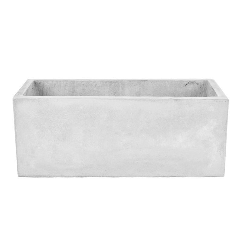 水泥长方形花盆长条马槽客厅阳台大尺寸道路隔断镁泥花盆花箱代发
