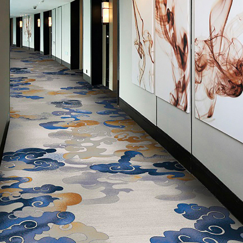 现货印花满铺地毯涤纶地垫宴会厅整铺地毯办公室写字楼酒店地垫