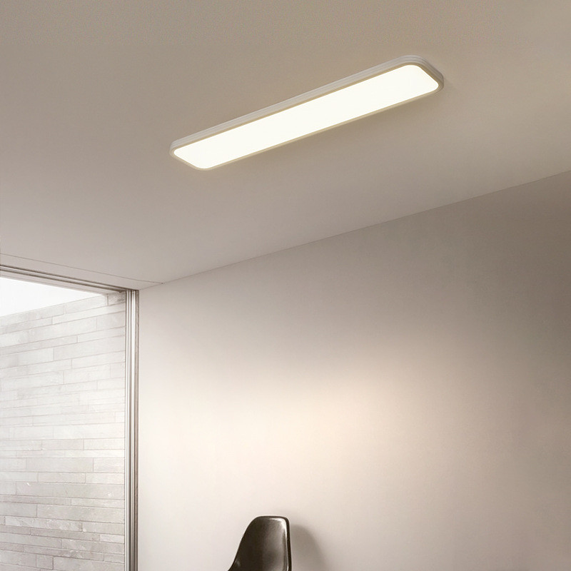 无缝超薄衣帽间灯具隙过道走廊灯护眼现代简约入户阳台长条吸顶灯