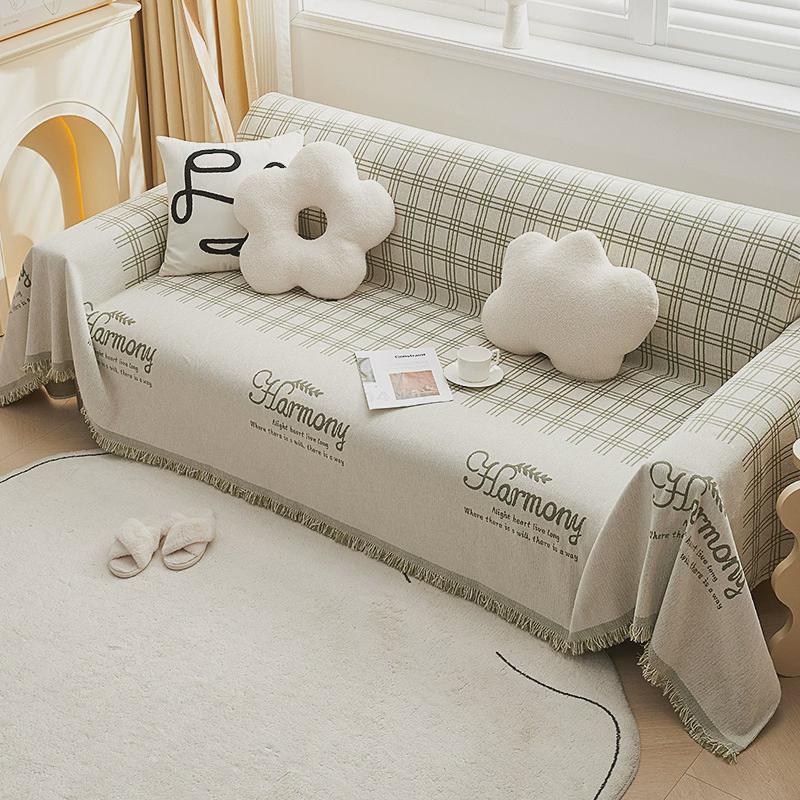 沙发坐垫盖布四季通用防滑ins风沙发简约现代全包沙发套罩巾盖毯