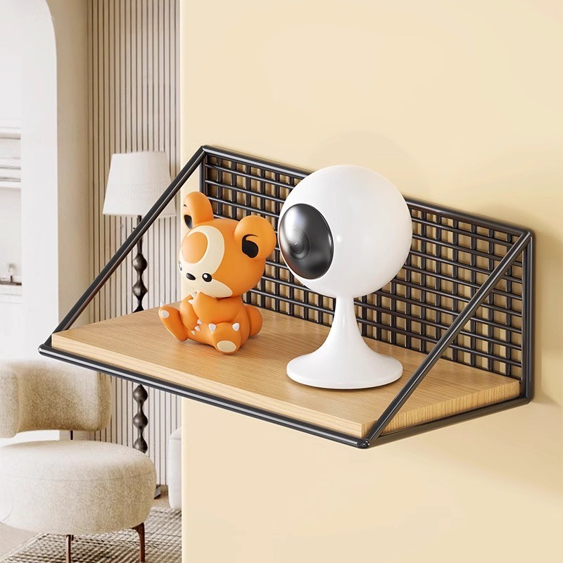 摄像头室内室外支架免打孔监控机架家用墙上置物架路由器放置架子