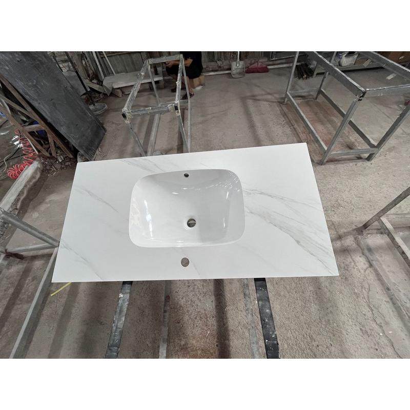 定制轻奢民宿酒店洗手洗漱台岩板陶瓷无缝一体盆浴室柜卫生间工程,家装主材,盆、台一体成型式台盆,淘宝优惠券,粉丝福利购,淘宝优惠卷