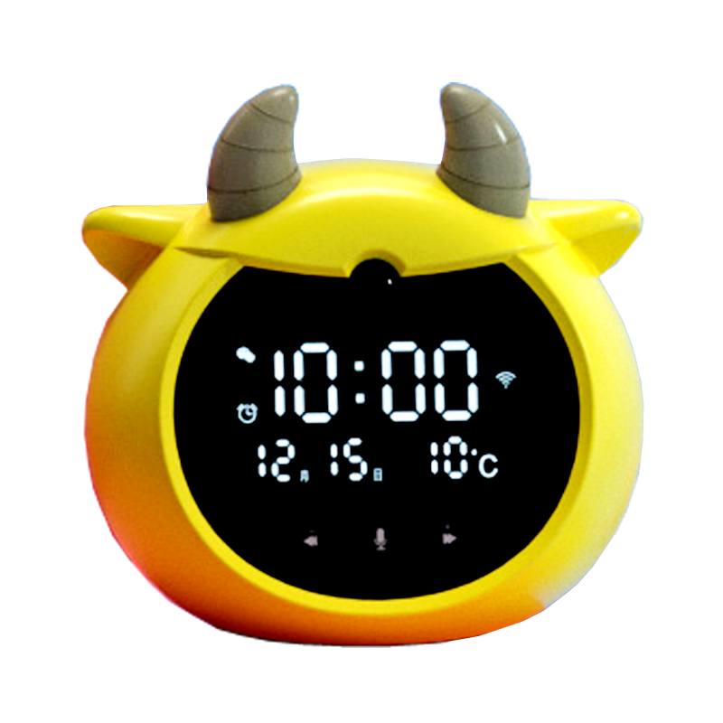 td61儿童智能闹钟2023新款ai人工语音控制多功能男女孩时钟表时间