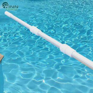 泳池清洁设备救生杆捞网伸缩杆双节棍铝合金加厚拉伸杆救生设备
