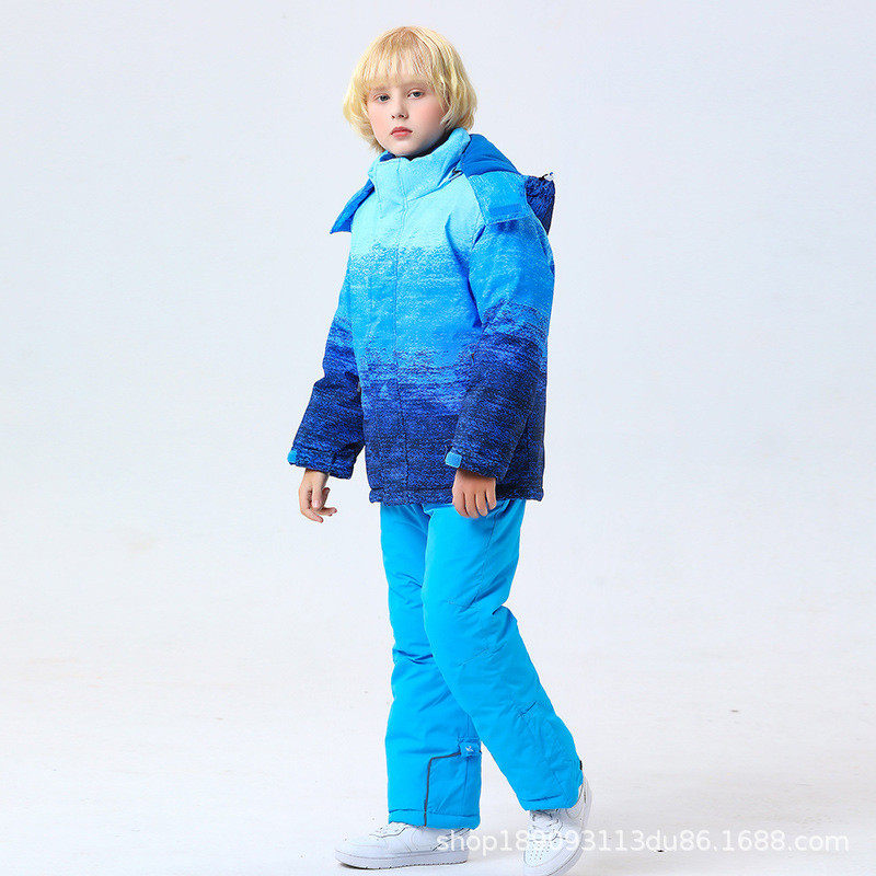 2024新款儿童滑雪服男女童小东北中大童雪乡旅游滑雪专业套装全套