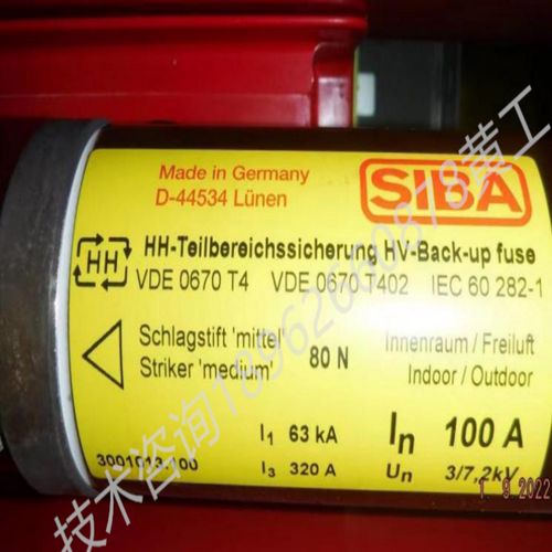 热销熔断器高压siba300101363a80100a125160a3001814200250a