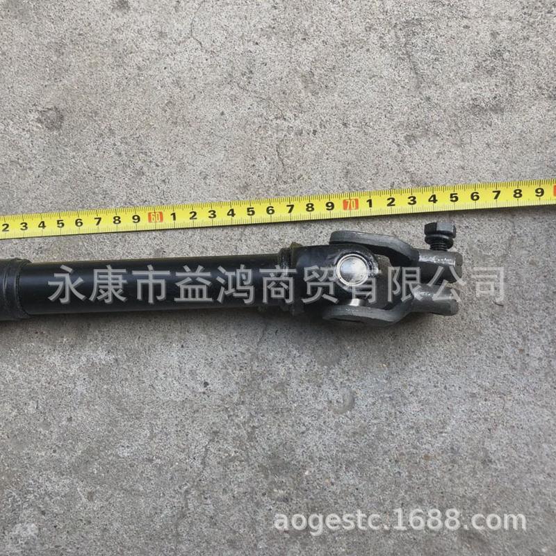 改装电动钢管车配件卡丁车方向机连接伸缩万向节转向轴290-850MM