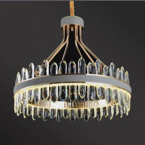 轻奢客厅吊灯后现代简约卧室灯北欧美式餐厅水晶灯网红灯具套餐