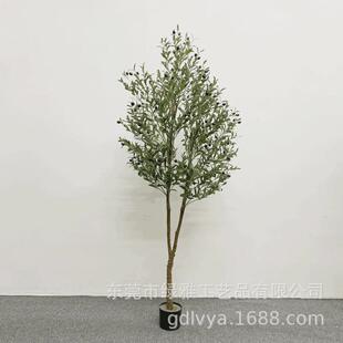 北欧仿真橄榄树家居装饰绿植盆栽客厅室内摆件落地软装植物假树